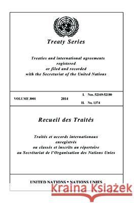 Treaty Series 3001 (English/French Edition) United Nations Office of Legal Affairs 9789219009660 United Nations