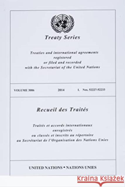 TREATY SERIES 3006 ENGLISH FRENCH EDITI UNITED NATIONS OFFIC 9789219800809 EUROSPAN
