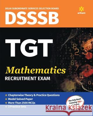 DSSSB TGT Mathemstics Guide 2018 Unknown 9789312148631 Arihant Publication India Limited