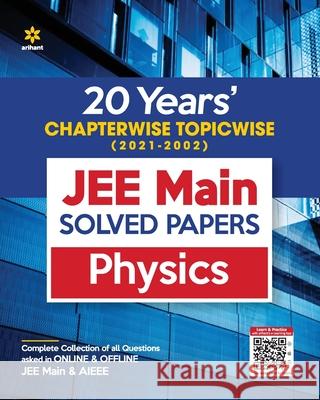 JEE Main Chapterwise Physics Arihant Experts 9789325796232 Arihant Publication India Limited