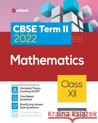 CBSE Term II Mathematics 12th Raju Regar Sagar Verma 9789325796911