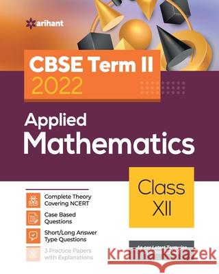 CBSE Term II Applied Mathematics 12th Raju Regar Sagar Verma 9789325796928