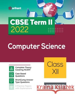 CBSE Term II Computer Science 11th Pal Sanjib Neetu Gaikwad 9789325797055 Arihant Publication India Limited