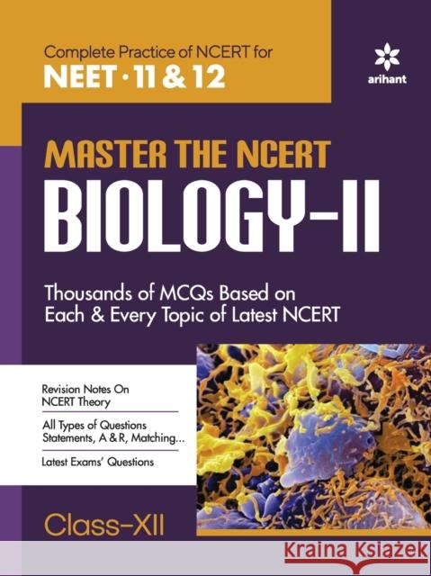 Master The NCERT for NEET Biology - Vol.2 Sanjay Sharma Sanubai Kavita Thareja 9789326192866 Arihant Publication India Limited