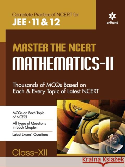 Master The NCERT for JEE Mathematics - Vol.2 Bl Sharma Naveen Chandra Joshi Alokmani Tripathi 9789326192880