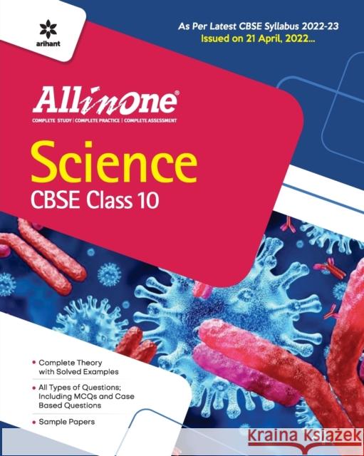 CBSE All In One Science Class 10 2022-23 Edition (As per latest CBSE Syllabus issued on 21 April 2022) Singh, Sonal 9789326196864 Arihant Publication