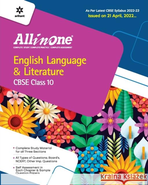 CBSE All In One English Language & Literature Class 10 2022-23 Edition (As per latest CBSE Syllabus issued on 21 April 2022) Jain, Dolly 9789326196895 Arihant Publication