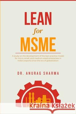 LEAN for MSME Anurag Sharma 9789348892720 Exceller Books