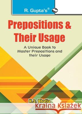 Preposition and their Usage H. S. Bhatia 9789350126332 Ramesh Publishing House