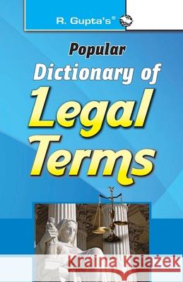 Dictionary of Legal Terms Rph Editorial Board 9789350128794 Ramesh Publishing House