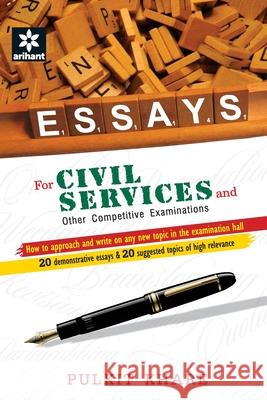 Essays for Civil Services Khare Pulkit 9789351410225 Arihant Publication India Limited