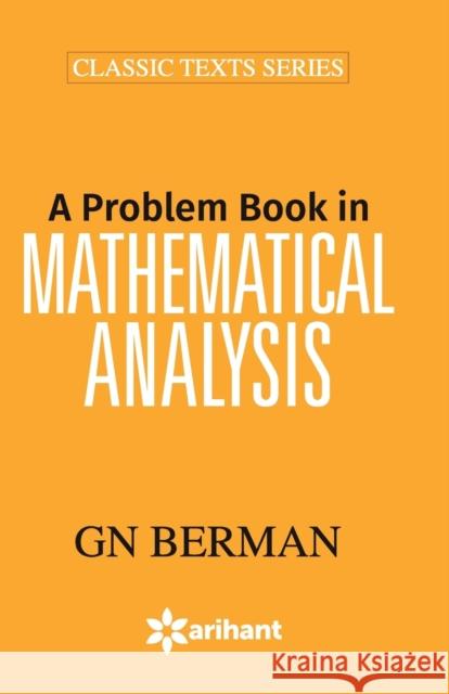 4901102Mathematical Analysis Unknown 9789351762546