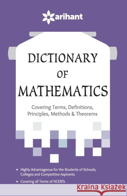 Dictionary of Mathematics Unknown 9789352511228