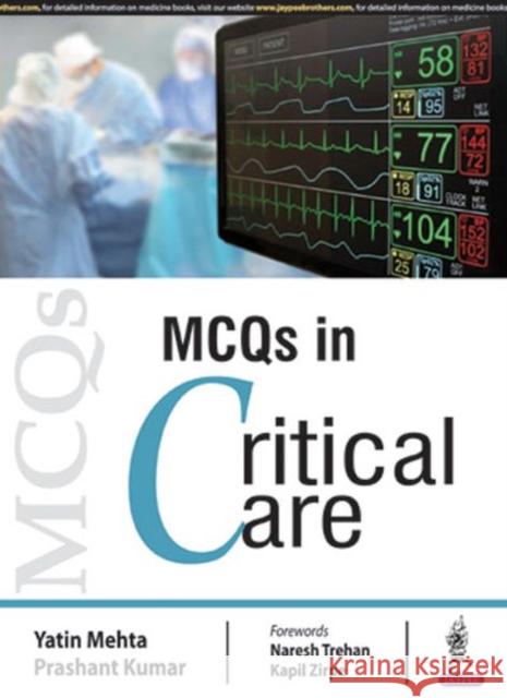 McQs in Critical Care Yatin Mehta Prashant Kumar  9789352704651 Jaypee Brothers Medical Publishers