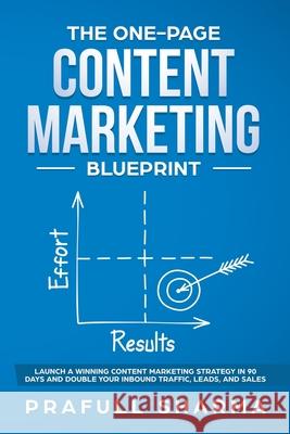 The One-Page Content Marketing Blueprint: Step by Step Guide to Launch a Winning Content Marketing Strategy in 90 Days or Less and Double Your Inbound Prafull Sharma 9789354069239 Axeman Publishing