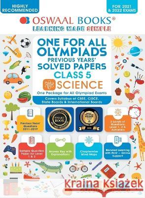 One for All Olympiad Previous Years' Solved Papers, Class-5 Science Oswaal Editorial Board   9789354234675 Oswaal Books