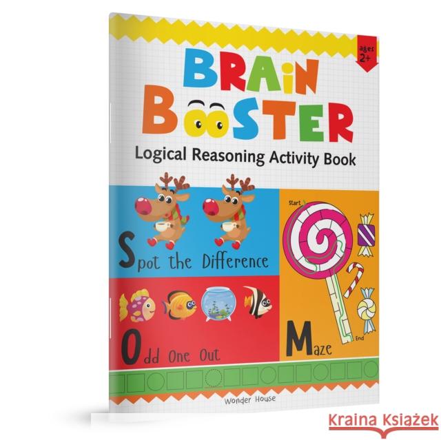 Preschool Activity Book Brain Booster - Logical Reasoning Activity Book for Kids Wonder House Books 9789354402784 Prakash Books