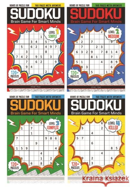 Sudoku - Brain Games for Smart Minds: Boxset of 4 books Wonder House Books 9789354403927 Wonder House Books