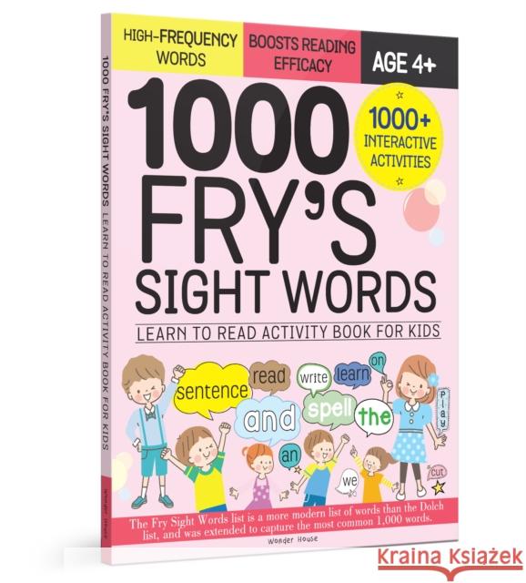 1000 Fry's Sight Words: Learn to Read Activity Book for Kids Wonder House Books 9789354409851 Wonder House Books