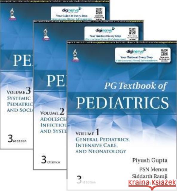 PG Textbook of Pediatrics: Three Volume Set Piyush Gupta PSN Menon Siddarth Ramji 9789354651212