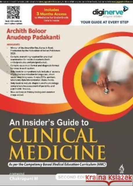 An Insider's Guide to Clinical Medicine Archith Boloor Anudeep Padakanti  9789354654459 Jaypee Brothers Medical Publishers