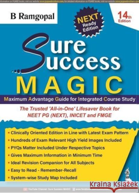 Sure Success Magic B Ramgopal   9789354655371 Jaypee Brothers Medical Publishers