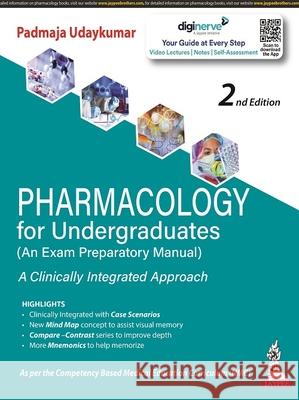 Pharmacology for Undergraduates: (An Exam Preparatory Manual) Padmaja Udaykumar   9789354657818