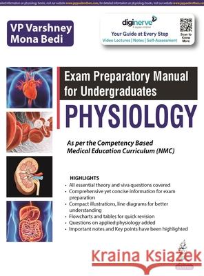 Exam Preparatory Manual for Undergraduates: Physiology Mona Bedi 9789354658044 Jaypee Brothers Medical Publishers