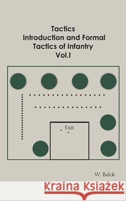 Tactics, Introduction and Formal Tactics of Infantry Vol.I W Balck 9789354784781 Zinc Read