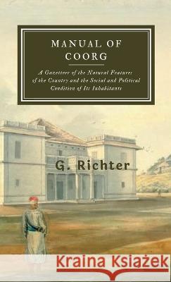 Manual of Coorg G Richter   9789355275516 Maven Books