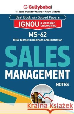 MS-62 Sales Management Panel Gullybaba Com   9789355543967 Gullybaba Publishing House Pvt Ltd