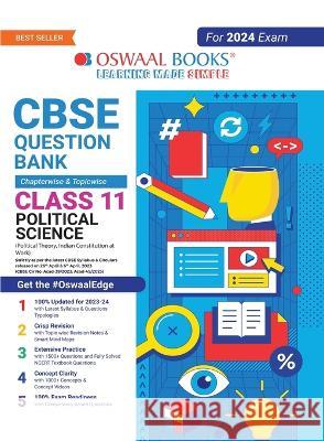 Oswaal CBSE Class 11 Political Science Question Bank (2024 Exam) Oswaal Editorial Board   9789356349421 Oswaal Books and Learning Pvt Ltd