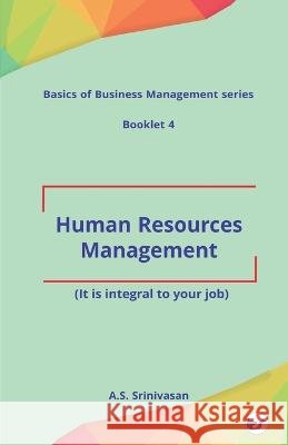 Human Resources Management A. S. Srinivasan 9789356482166