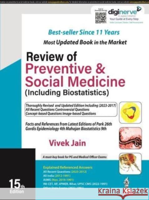 Review of Preventive & Social Medicine (Including Biostatistics) Vivek Jain 9789356963009 Jaypee Brothers Medical Publishers