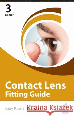 Contact Lens Fitting Guide Ajay Kumar Bhootra 9789356963191