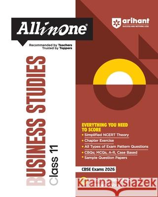 AIO CBSE Business Studies 11th Ishita Agarwal 9789368400011