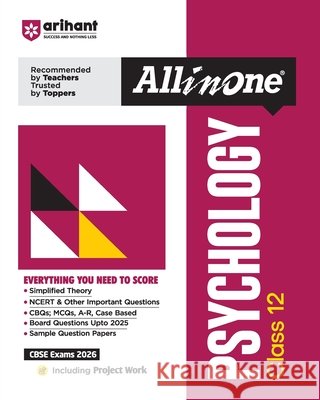 AIO CBSE Psychology 12th Chanda Singh 9789368402466