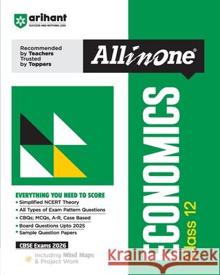 AIO CBSE Economics 12th Ginni Juneja Nanda 9789368404576 Arihant Publication India Limited