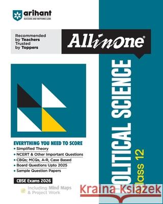 All in One Political Science 12th Pooja Sharma Divyanshi Jain 9789368405986