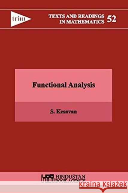 Functional Analysis S. Kesavan   9789380250625 Hindustan Book Agency