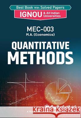 MEC-003 Quantitative Methods Gullybaba Com Panel 9789381066614 Gullybaba Publishing House Pvt Ltd