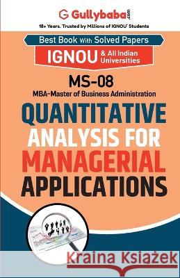 MS-08 Quantitative Analysis for Managerial Applications Gullybaba Com Panel 9789382688952 Gullybaba Publishing House Pvt Ltd