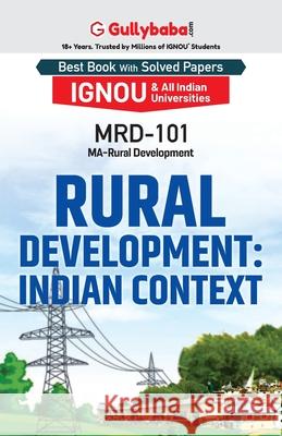 MRD-101 Rural Development: Indian Context Gullybaba Com Panel 9789382688976 Gullybaba Publishing House Pvt Ltd