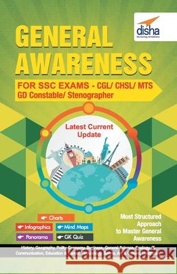 General Awareness for SSC Exams - CGL/ CHSL/ MTS/ GD Constable/ Stenographer Disha Experts 9789386323293 Disha Publication