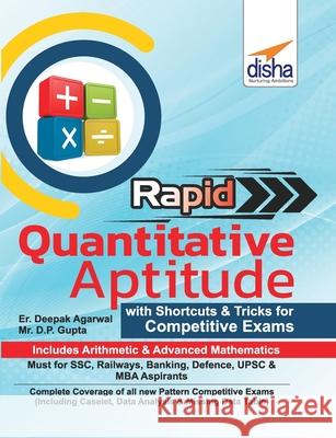 Rapid Quantitative Aptitude - Book of Shortcuts & Tricks for Competitive Exams Disha Experts 9789387421165 Disha Publication
