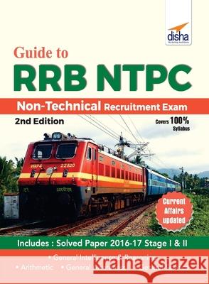 Guide to RRB NTPC Non Technical Recruitment Exam 2nd Edition Disha Experts 9789388240178 Disha Publication