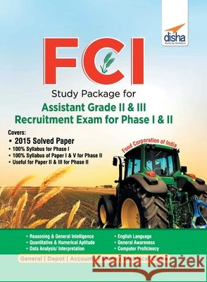 FCI Study Package for Assistant Grade II & III Recruitment Exam for Phase I & II 2nd Edition Disha Experts 9789388373722 Disha Publication