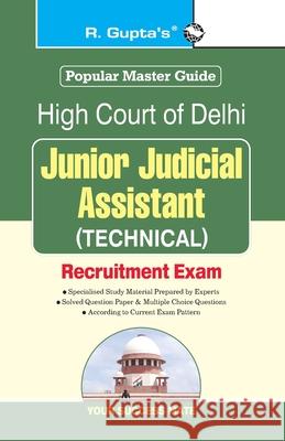 High Court of Delhi: Junior Judicial (Technical) Recruitment Exam Guide Rph Editorial Board 9789388642194 Ramesh Publishing House