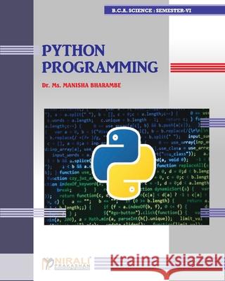 Python Programming Dr MS Manisha Bharambe 9789388706834 Nirali Prakhashan