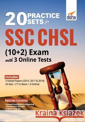 20 Practice Sets for SSC CHSL (10 + 2) Exam with 3 Online Tests Disha Experts 9789388919975 Disha Publication